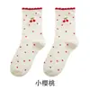 Meias de Renda Personalizadas para Mulheres, Meias de Cano Médio, Estilo Japonês Moderno e Fofo, Meias Finas de Algodão Puro Lolita, Atacado de Zhuji