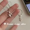 Diseño Nicho Coreano Joyería de Alta Gama Estilo Ins Collar Hueso de Serpiente Nariz de Cerdo S925 Plata de Ley Mostrando la Textura de la Clavícula