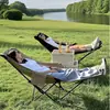 Sillón reclinable plegable para exteriores Silla luna ajustable Silla reclinable portátil para sentarse Silla para siesta con reposapiés Silla de camping