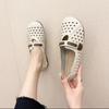 206 Novos Sapatos Perfurados Estilo Étnico Retrô com Solas Macias para Mulheres, Verão Leves Confortáveis Versáteis Sapatos Vazados