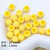 Contas Arco-Íris de Resina Listradas Redondas 10mm Contas Redondas Contas Soltas Acessórios de Joias DIY Materiais de Miçangas Artesanais para Crianças