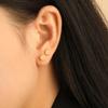 Brincos Minimalistas Ins Pequenos Parafusos Torcidos Letra Stud Múltiplos Studs de Cartilagem do Ouvido Aço Titânio Cuidado com o Ouvido Empilháveis Usar para Dormir Sem Remover