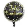 Balão de alumínio redondo quadrado em formato de coração espanhol de 18 polegadas, decoração de bênção para aniversário, amante, Dia das Mães