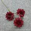 Flores Artificiais com 3 Cabeças, Dália Sonhadora, Decoração de Corredor de Casamento, Decoração de Casa, Crisântemo Chama, Epiphyllum