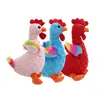 Juguete de Peluche Colorido de Perro Gallo con Chirriador para Juego Interactivo