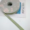 Huaying Cintas con Hilo de Letras Inglesas Ramo de Flores de Cinta Empaque de Regalo para Pastel Cinta Cinta Floral Cinta