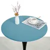 Capa de mesa redonda lavável em estilo nórdico, capa de toalha de mesa redonda para sala de estar, bar de chá, capa à prova d'água para mesa de jantar pequena, feita sob medida pelo fabricante