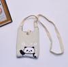 2024 Bolsa de Mão Mini de Tricô Guofeng Panda Bolsa de Celular Fashion Guofeng Bolsa de Ombro Bolsa Casual Versátil