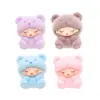Criativo Cartoon Flocking Yun Meng Meng Acessórios para bonecas de grãos Saco cego vivo Caixa cega Decorações para mesa de escritório Pequenos ornamentos