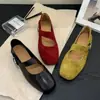 Encuentro de Verano 26 Zapatos Mary Jane Vintage para Mujer, Correa Plana Piel Suave Bailarinas Planas