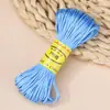 No. 7 Hilos 20m Poliéster Tejido a Mano Hilo de Nudo Chino Pulsera Colgante Material para Tejer DIY Fuente Mayorista