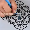 1 Novo modelo de pintura auxiliar Mandala modelo oco para pintura de parede de pedra conjunto de moldes ocos para graffiti DIY