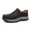 Sapatos Masculinos Casuais para Outono Inverno Transfronteiriços Sapatos Masculinos Tendência Slip-on Confortáveis Mocassins de Couro Genuíno Sapatos para Dirigir 8868