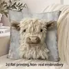 Funda de Alpaca Linda de Amazon Transfronteriza Funda Suave de Felpa Corta para Cojín de Sofá Decoración para Mesita de Noche de Coche