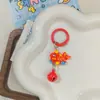 Campana de Primavera J45 Modelo de Año Nuevo Estilo Chino Colgante Llavero León Buena Suerte Carpa Encanto para Coche Bolsa Caricatura Linda