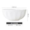 Tazón de arroz de cerámica de Jingdezhen serie Creative ZEN para el hogar Tazón pequeño tazón creativo para fideos tazón de arroz vajilla de porcelana blanca de hueso Tazón