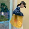 Bolsa de Lona de Gran Capacidad Japonesa y Coreana para Mujer, Estilo Simple y Perezoso, para Viajar al Trabajo, Estudiantes, Clase, Bolso de Hombro Tote Literario, Personalizable