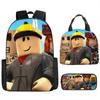 Nova Mochila Escolar Modelo Transfronteiriço para Alunos do Ensino Fundamental e Médio, Mochila de Anime, Lancheira, Estojo, Mais Legal Que Você!