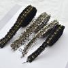 Arroz preto cebola pequena estilo fragrante fita acessórios de vestuário cinto decorativo material DIY feito à mão acessórios de cabelo adorno de cabeça laço
