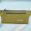 Bolsa de cintura casual masculina e feminina para corrida ao ar livre, bolsa de cintura com estampa de flor étnica, ajustada ao corpo, leve, para celular, camuflada, cor sólida