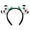Todo tipo de linda diadema de panda de dibujos animados trenza de Pekín redonda redonda redonda amor linda niñas juegan accesorios para el cabello