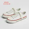 Sapatos de lona que combinam com tudo Sapatos femininos clássicos retrô modernos de cano baixo respiráveis casuais tênis verão casal Estudante sapatos masculinos cor sólida