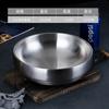 Tazón de Acero Inoxidable de Doble Capa para Fideos Fríos Estilo Coreano Dorado Cibernético Celebrado Polvo de Caracol Corea del Sur Fideos de Arroz Mixtos Aislado del Calor Tazón Grande para Sopa de Arroz Mixto
