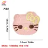 Nuevo Parche de Tela Bordado de Dibujos Animados Cabeza de Gato Linda Funda para Teléfono Accesorios DIY Parche de Decoración para Sombrero Ropa Venta al por Mayor