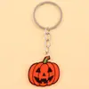 Llavero de Dibujos Animados Serie de Halloween Europea y Americana Color Contrastante Araña Fantasma Murciélago Acrílico Colgante Personalizado Joyería