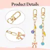 Kit de Fabricación DIY de Llaveros de 50 Piezas con Clip Metálico con Anilla para Llave, Broche de Resorte Giratorio, Broche de Langosta y Cadena de Extensión