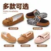 Sapatos masculinos de inverno com forro de fleece, fáceis de calçar e muito confortáveis, adequados para vendas transfronteiriças na Amazon, apresentando sola antiderrapante e um design moderno e casual.