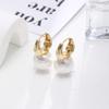 Pérola Simples Orelha Fivela Estilo Coreano Internet Popular Brincos Bonitos Brincos Femininos Exagerados High-end Light Luxury Lady Brincos Elegantes para Mulheres