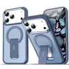 Nuevo Modelo Adecuado para Iphone17Promax Funda para Teléfono Móvil con Soporte Magnético Deslumbrante Apple 16 Tacto Suave PC Protección Anti-Caídas
