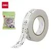 Deli XM567/8 Adesivo Transparente de Pontos Planejador Estudantil de Alto Valor Fita Dupla Face Fita Adesiva de Pontos Apagável para DIY Artesanato