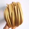 Faixa de cabelo de pano de cor arco-íris de 1 cm de espessura faça você mesmo faixa de cabelo de plástico material de pressão acessórios para cocar de cabelo fabricantes atacado