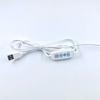 5V USB Botão Toque 501 Cor Única Temperatura de Cor Dupla Interruptor Preto e Branco Fio Luz de Fita LED Controlador de 4 Teclas Escurecimento