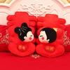 Suministros de Boda Muñeca de Cama Par Regalo de Boda Muñeca de Boda Almohada para Parto Prematuro Decoración de Habitación de Boda