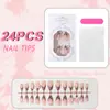 Venda Quente Transfronteiriça Doce Refrescante Estampa de Leopardo Francesa 3D Estéreo Laço Rosa Pontas de Unha Vestíveis Produto Acabado Atacado