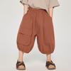 Calça de Verão Changguo Clothing para Meninos, Calça Capri Solta Infantil, Calça Casual Fina para Crianças Pequenas e Médias, Atacado