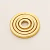 Anillo de cobre de 18K bañado en color oro real que conserva el color anillo cerrado hecho a mano DIY círculo de acabado collar pendientes pulsera anillo de conexión de acabado