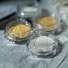 Joias para unhas esfera de aço muito fina 0,4 mm banho de ouro e prata alta cor joias para broca de unha DIY explosões 5 gramas