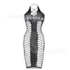 Lencería Estilo Europeo y Americano Modelo Nuevo Falda Corta Sexy Falda Bodycon Malla Hueca Sexy Seductora Sexy Vestido de Tirantes Sexy W455