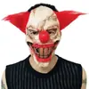 Nova Máscara de Palhaço de Terror Touca Festa Nariz Vermelho Máscara Palhaço Halloween Máscara de Látex Festa Brilhante
