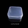 Caja de Almacenamiento de Alta Transparencia Plástico Caja Pequeña Joyas Pendientes Sellada a Prueba de Polvo Caja de Almacenamiento Organizadora Múltiples Especificaciones