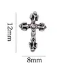 Corazón de Cuervo Retro Aleación Diamante Accesorios para Uñas Punk Estilo Oscuro Cruz Metal Accesorios Diamantes para Uñas Venta al por Mayor