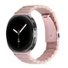 Adecuado para relojes Samsung Watch8/9, Correa de reloj inteligente clásica de acero inoxidable y resina de una sola cuenta para Watch8