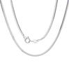 Cadena de hueso de serpiente de cobre Joker simple transfronteriza con gran sentido del viento apilado con temperamento para clavícula, collar de mujer al por mayor de plata lisa
