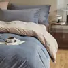 2026 novo conjunto de cama de quatro peças de alta qualidade, amigável à pele, fleece para bebê, cor sólida, fleece pomba, fleece para bebê, fleece de leite, flanela