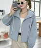 Chamarra cortavientos corta con capucha para mujer, otoño 2026 estilo coreano, corte holgado para figuras petite, chaqueta corta casual a prueba de viento