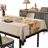 Mantel Estilo Vintage, Impermeable, Resistente al Aceite, Resistente al Calor, Lavable, Tacto de Lujo, Para Uso Doméstico, Mantel Aislante para Mesa de Café